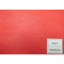 Material médico de SMS, pano não tecido médico, vermelho 55GSM